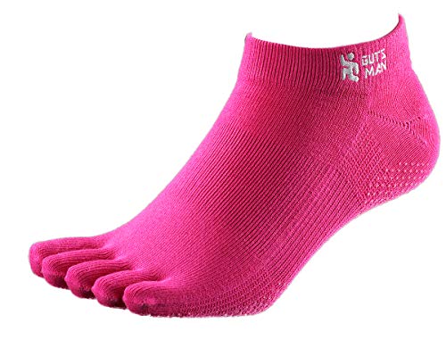 [ガッツマン] ランニングソックス (五本指) フルマラソン ウルトラマラソン トレイルラン スポーツ ヨガ トレーニング 滑り止め アーチサポート 自衛隊ブランド 日本製 S 22-25cm ピンク