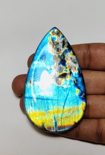 Cabochon labradorite arc-en-ciel de qualité supérieure pour haute joaillerie