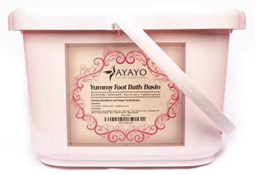 Yummy Foot Bath Basin (Pink) | Pedicure Spa | Foot Bath | Foot Massager | Athletic Foot | Eco Friendly