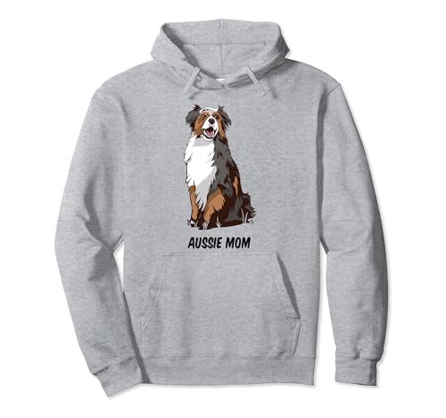 Aussie Mom Australian Shepherd, diseño de perro Sudadera con Capucha