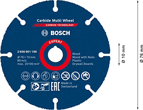 Bosch 9-teiliges 76mm-Disc Set in mini L-Boxx (für GWS-12V, Ø 76 mm, Professional Zubehör Winkelschleifer)