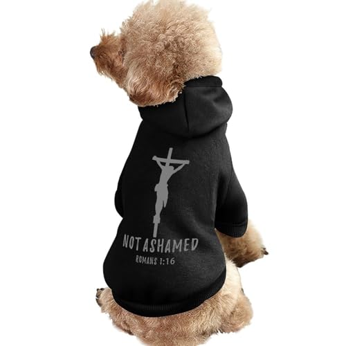 Religious Christian Faith Jesus (2) Flags Clothes Dog Apparel Pet Supplies for Small Large Pet Puppy Cat Costumes Suit with Hat Hoodie Sweatshirt L-11