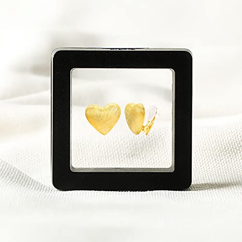 Clip On Earrings Women, Gold Heart Earrings For Sensitive Ears, Fashion Women's Earrings Jewelry Birthday Gift For Wife Grandma Daughter Girls On Christmas Thanksgiving #TOP5