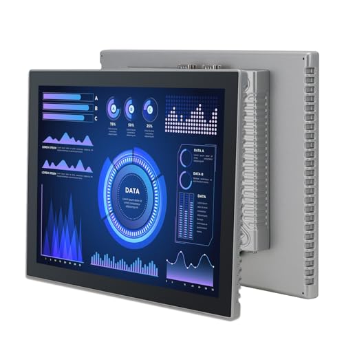 Image of 15 inch Touchscreen Monitor,Ratio 4:3 IPS PCAP Industrial Touch Screen Monitor with HD-MI VGA USB Port,Build-in Speakers & VESA,Touch Screen for PC,POS,Laptop,Home,RPI