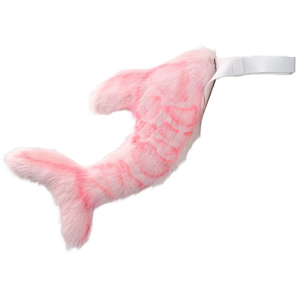 Hrippy Plush Shark Tail Halloween Furry Tail with Belt Design for Adult Cosplay Party Costume Accessories Party Favour