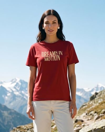 Image of Nobero 100% Cotton T-Shirts for Women Stylish | Regular Fit | Graphic Printed T Shirts for Women 180 GSM Combed Cotton | Crew Neck Half Sleeve