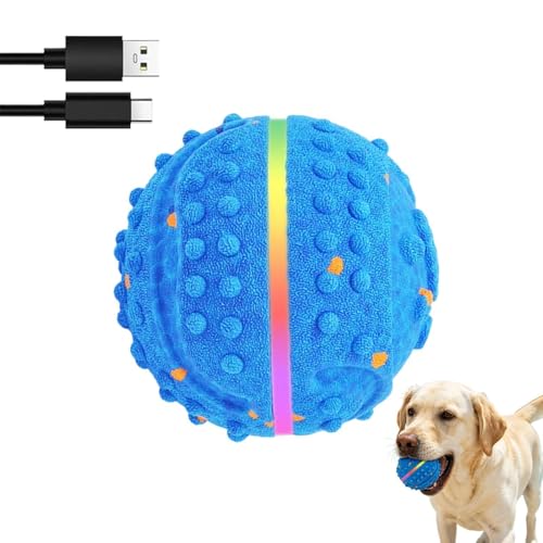 Jouet à mâcher élastique Smart Puppy Orb clignotant et interactif - 2