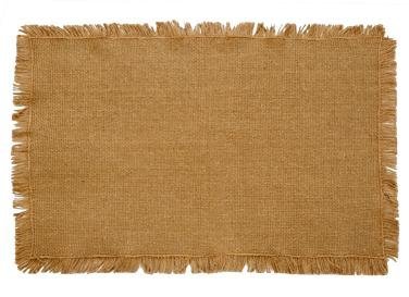 Burlap Natural Cotton Fringed Placemats (Set of 2) 12x18