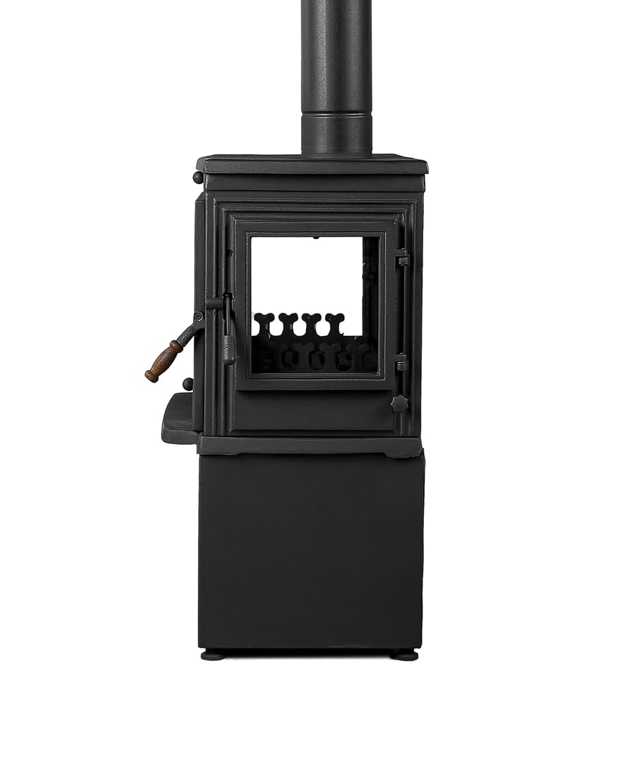 Kaminofen aus Gusseisen mit seitlichen Glasscheiben, hochtemperaturbeständig Deutsch Schott-Robax® - CE-zertifiziert und Öko-Design 2022-9 kW -14YK-ST