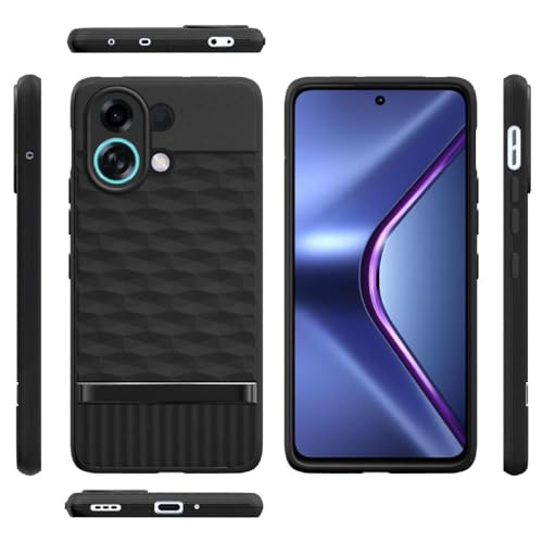 Image of Shockproof Case for Oppo K13 Turbo 5G | Full Camera Protection | TPU Flexible Back Cover for Oppo K13 Turbo 5G (Matte Black)