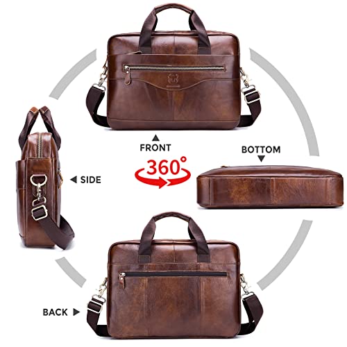 Bolsa Mensageiro Mensageiro de Couro Bolsa Carteira Bolsa de Ombro Transversal para Escritório Escol