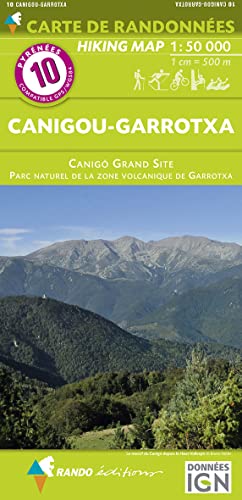 10 Canigou/Garrotxa 1/50 000: Canigó Grand Site. Parc naturel de la zone volcanique de Garrotxa. Hiking Map Cover