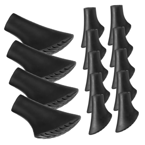 HANABASS 20Pcs Nonskid Cane Tips Durable Crutch Replacement Tips Slip Walking Pole Protectors for Hiking for Outdoor Activities Shock Absorbing