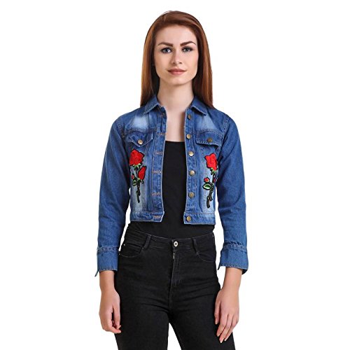 rose jean jacket womens