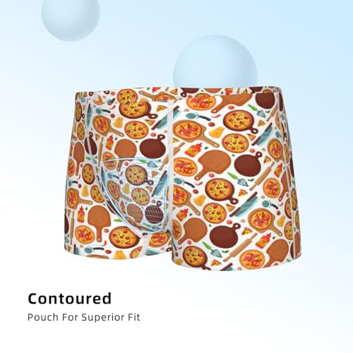 Boys' Cotton Boxer Brief Soft Underwear-Hot Fresh Pizza4