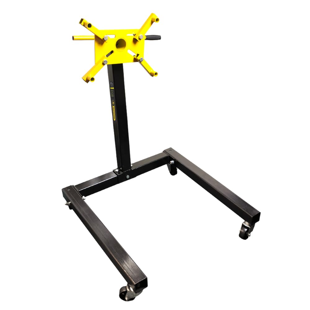 RocwooD Engine Stand 1500 lbs 680kg Heavy Duty Support Swivel Transmission Gearbox Professional Mount Tool Car Trolley Garage Workshop 360 Degree Rotation