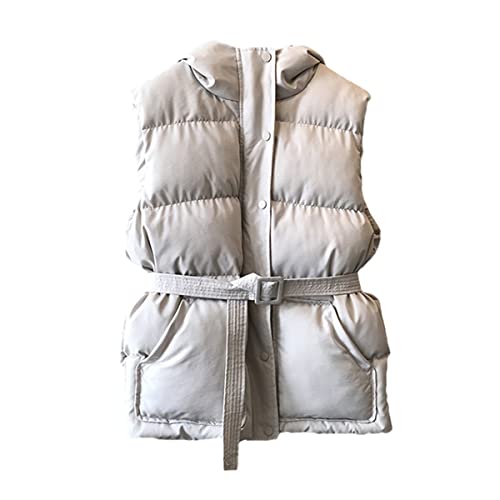Chaleco de invierno para mujer con capucha ideal para paseos casuales en días fríos