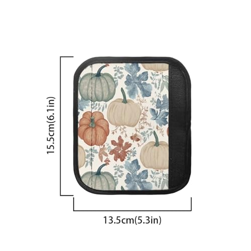 Image of Dreaweet Pumpkin Pattern Refrigerator Door Handle Covers Fall Kitchen Decor Fridge Handle Covers Set of 4 Washable Kitchen Appliance Protector for Oven Dishwashers Microwave
