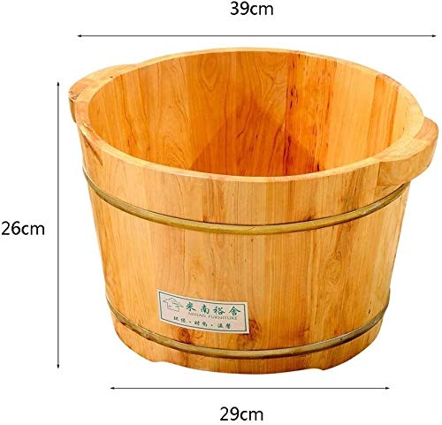 Spa de pies de madera maciza para baño y pedicura miniatura 4