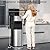 Tehanld Bottom Loading Water Cooler Dispenser for 3 or 5 Gallon Bottles, Stainless Steel Water Dispenser with Hot, Room & Cold Water, Child Safety Lock, Moonlight Silver