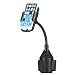 Fonus Car Cup Holder Goose Neck Mount compatible with iPhone X XR XS Max, 6 7 8 Plus - Samsung Galaxy S6 S7 S8 S9 Plus S10, Note 8 9 - LG G6 G7 ThinQ V35 V40 - Google Pixel 2 3 XL - All Smartphones