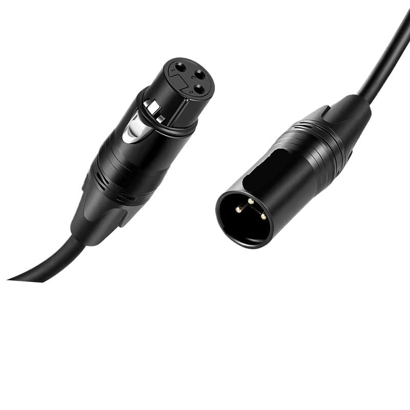 Mikrofon-XLR-Kabel, XLR-Stecker auf Buchse, Mikrofonkabel für Verstärker, Mischpult usw. (5 m)