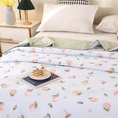 Colcha ligera y transpirable de verano de 180x200 cm con diseño reversible floral de 2,5 tog 5
