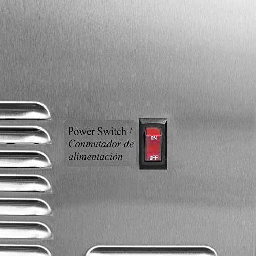 Image of Maxx Ice MIM75 Commercial Ice Maker Machine, Stainless Steel Self-Contained Undercounter Design Makes Bullet Cubes with 25-Pound Storage, 75-lbs, Metallic