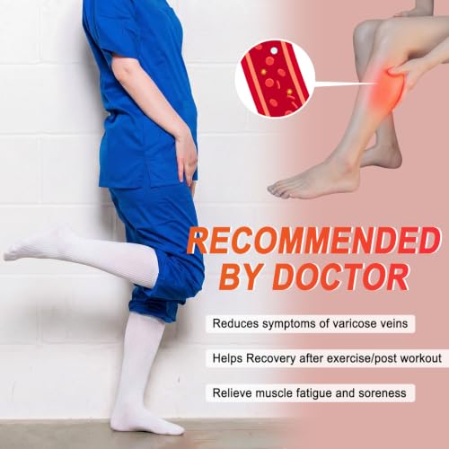 Image of 4 Pairs Compression Socks for Women Circulation-Best Support for Nurses,Running,Athletic,Travel