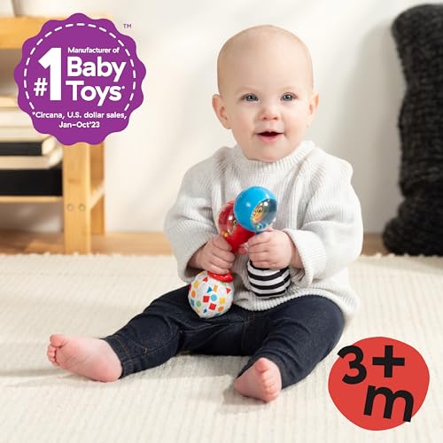 Image of Baby Einstein Shake & Groove Toy Maracas Instrument Toy, for Ages 3+ Months and Up (Pack of 6)