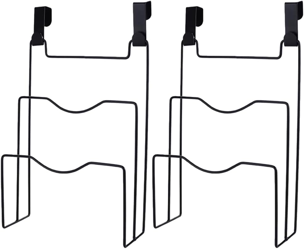 Ciieeo Kitchen Cabinet Door Hanging Pot Lid Organizer 3-Tier Iron Storage Rack 12.12X8.07X3.22 Inch Hanging Lid Holder for Pots and Cutting Boards Easy Kitchen Organization