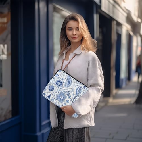Funda para portátil 13-14 pulgadas con diseño floral Paisley miniatura 7