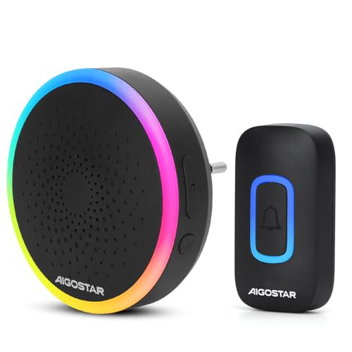 Aigostar Timbre Inalámbrico RGB IP55