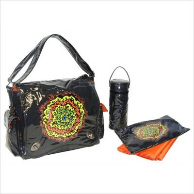 Sam Messenger Diaper Bag Color: Orange Sunburst