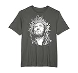 Face Of Jesus On A Cross With Crown Of Thorns