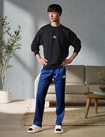 adidas Mens 3-Stripes Tricot Regular Fit Open Hem Sportswear Track Pants, Dark Blue, Large — image 6