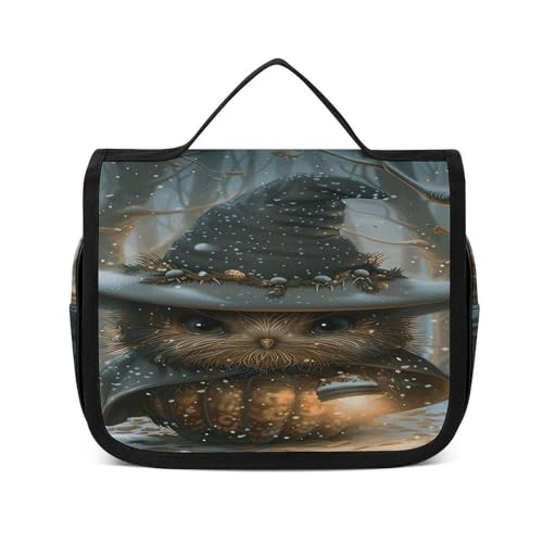 Trousse de toilette à suspendre pour éviter le désordre en voyage avec le motif lapin
