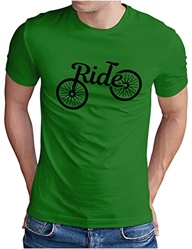 T-shirt de cyclisme homme OM3 vert XL vêtement cycliste biking