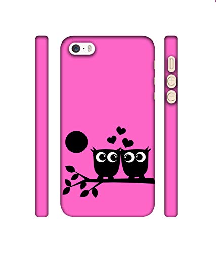 Image of Amazon Brand - Solimo Designer Love Birds Vector 3D Printed Hard Back Case Mobile Cover for Apple iPhone 5 / 5S