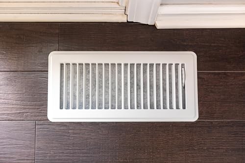 Image of Duck Brand Air Vent Filters, Reduce Airborne Particles like Dust, Dander, Pollen and Trap Debris in your Ventilation System, Air Register Vent Filters for Home, 4 In. x 12 In., 12-Pack, White