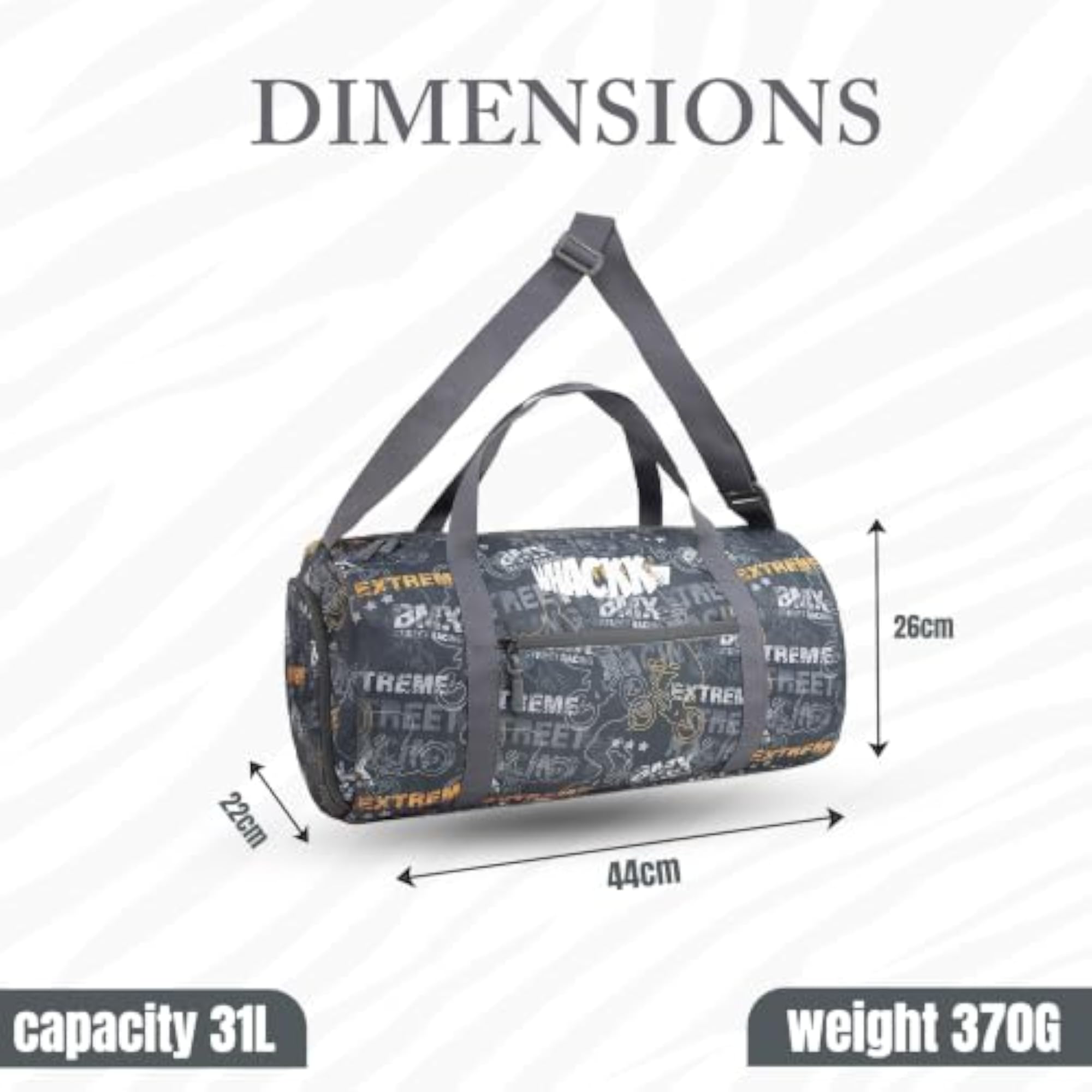 31L Xtreme Mat Duffle Gym Bag
