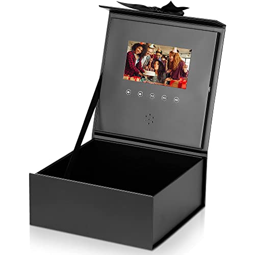 TRIPLE K Geschenkbox mit HD-Display (854 * 480 Auflösung, 450MB) - Video/Diashow/Sound - Geschenk zum Geburtstag/Hochzeitstag/Jahrestag - inkl. Tragetasche, Grußkarte, USB-Kabel, 20x20x8,5 cm Cover