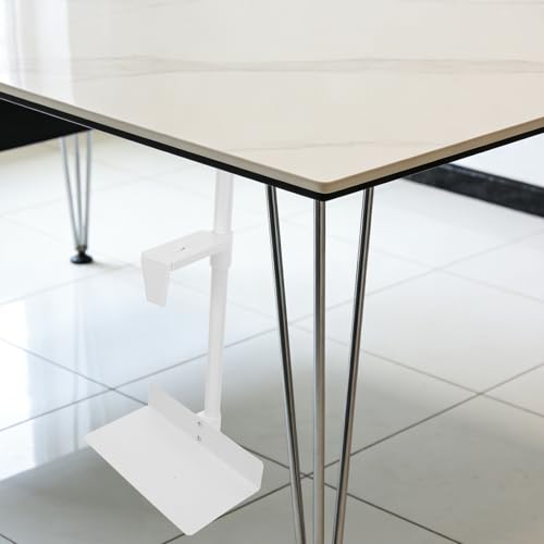 Soporte para torre de computadora en pared - Soporte de montaje bajo escritorio para PC - Ajustable de 5,1" a 8,5" de ancho y 3,9" a 18,5" de altura - Capacidad de 55 lb - Colgador para CPU ideal para oficina en casa miniatura 4
