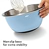 OXO Good Grips 3-Piece Stainless Steel Mixing Bowl Set - Blue/Gray #4