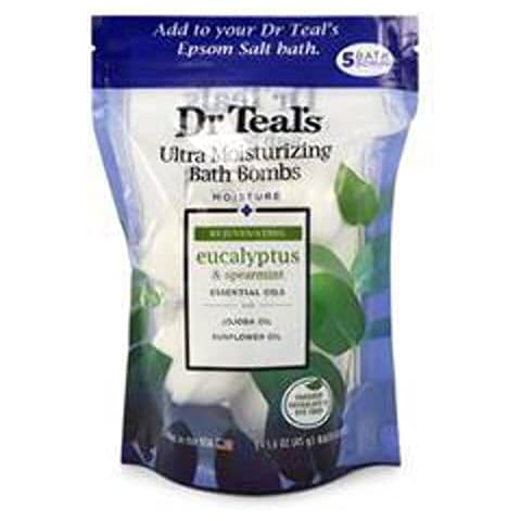 Dr Teal's Ultra Moisturizing Bath Bombs with Eucalyptus & Spearmint Cover
