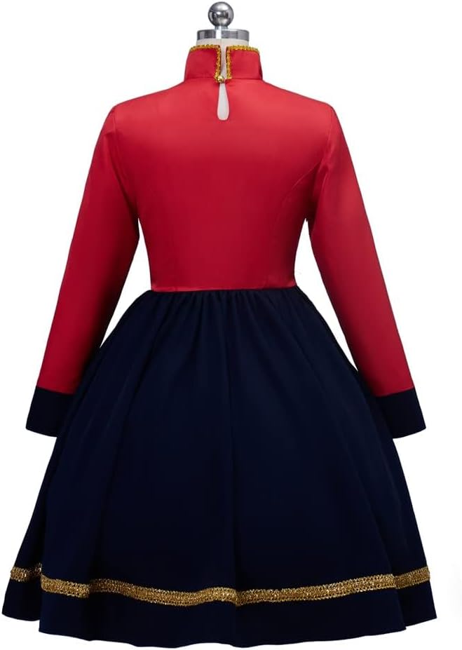 Women's Nutcracker Costume Christmas Toy Soldier Cosplay Costume Uniform Dress