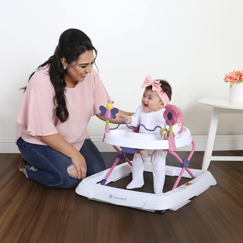 Smart Steps Trend Activity Walker with Removeable Toy Bar, Multi-Directional Front Wheels, Tray, Adjustable Height and Flat Fold Frame for Storage, Ages 6 Months +, Emily Pink - Image 2