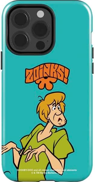 Skinit Impact Phone Case Compatible with iPhone 14 Pro - Officially Licensed Scooby-Doo Shaggy and Ghost Clown Design