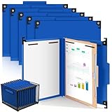 10 Pack Hanging Pressboard Classification Folders, 1 Pocket Dividers, Letter Size, 4 Fasteners, 2' Expansion, 1/3 Tab Cut, Recycled Manila File Folder Bulk Organizers for School Office Medical Law
