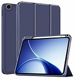 ProElite Cover for Oppo Pad 5 12.1 inch Case, Soft Flexible Flip Case Cover for Oppo Pad 5 12.1 inch Case with Pen Holder [Auto Sleep Wake Feature] [Recoil Series] - Dark Blue